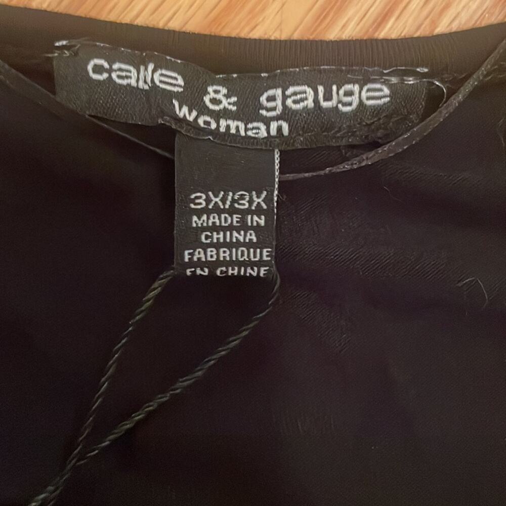 Cable & Gauge Black Top - Sleeve Cut Out Detail - 3X - Picture 6 of 7